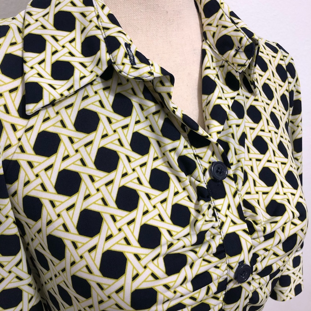 🩷Sale🩷Laundy by Shelli Segal graphic knee-length dress - EUC - Size 6 - Picture 3 of 8